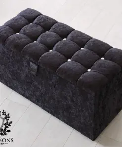 black blanket storage box