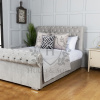 sleigh bed without beading