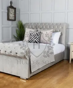 sleigh bed without beading