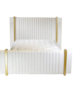 Caspter Metal Upholstered Bed