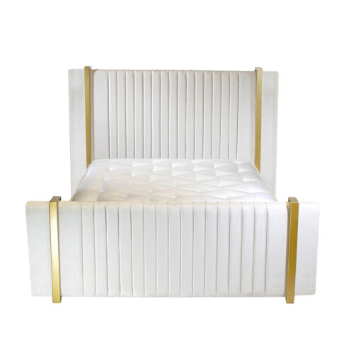 Caspter Metal Upholstered Bed